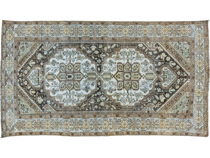 Antique Mahal Wool Rug 6 X 10