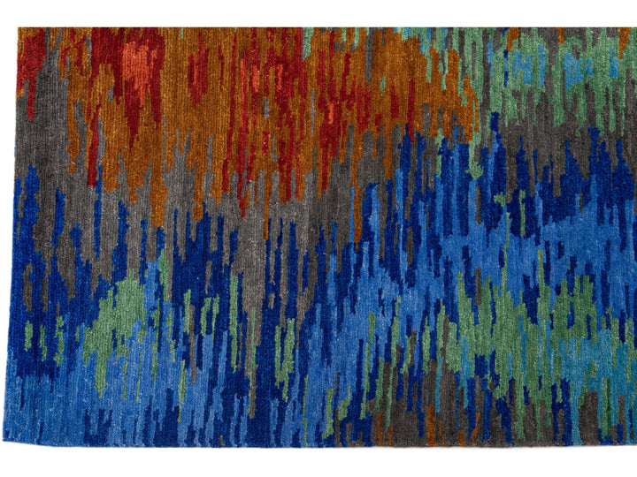 Modern Tibetan Wool Rug 6 X 9