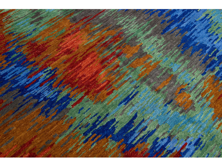 Modern Tibetan Wool Rug 6 X 9