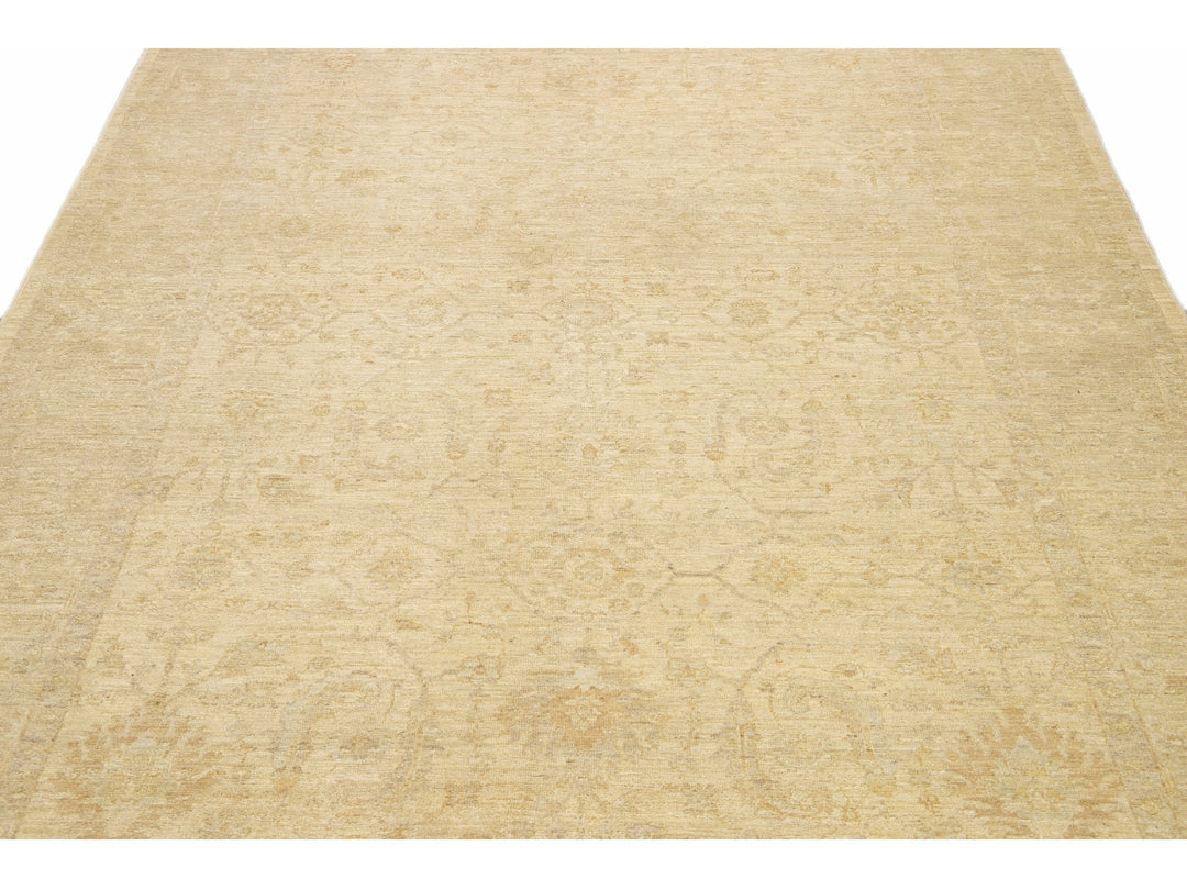 Modern Oushak Wool Rug 6 X 9