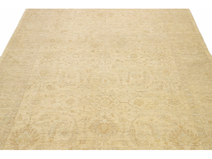 Modern Oushak Wool Rug 6 X 9