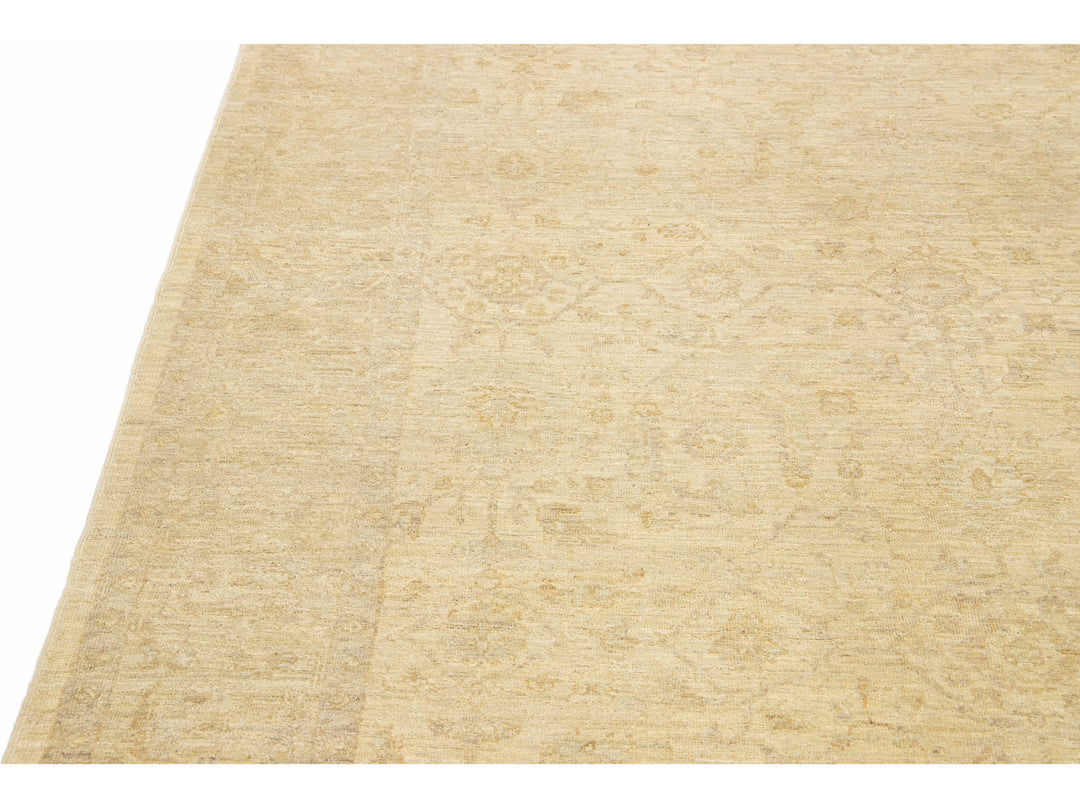 Modern Oushak Wool Rug 6 X 9