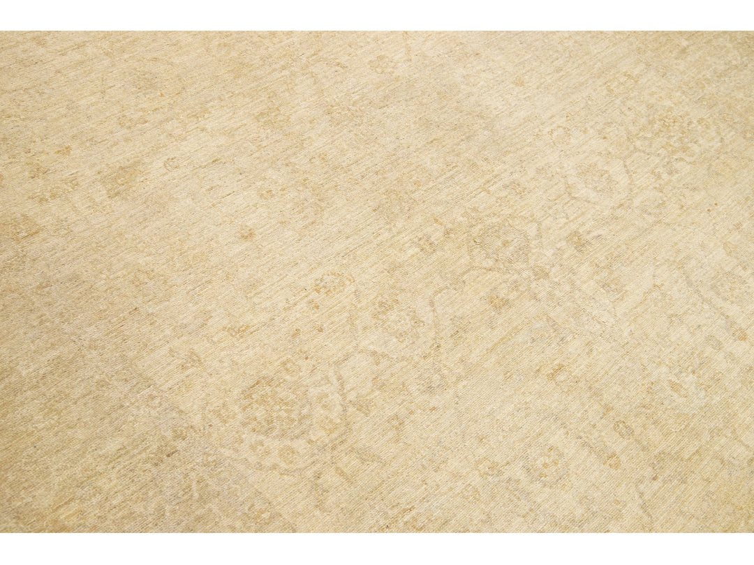 Modern Oushak Wool Rug 6 X 9