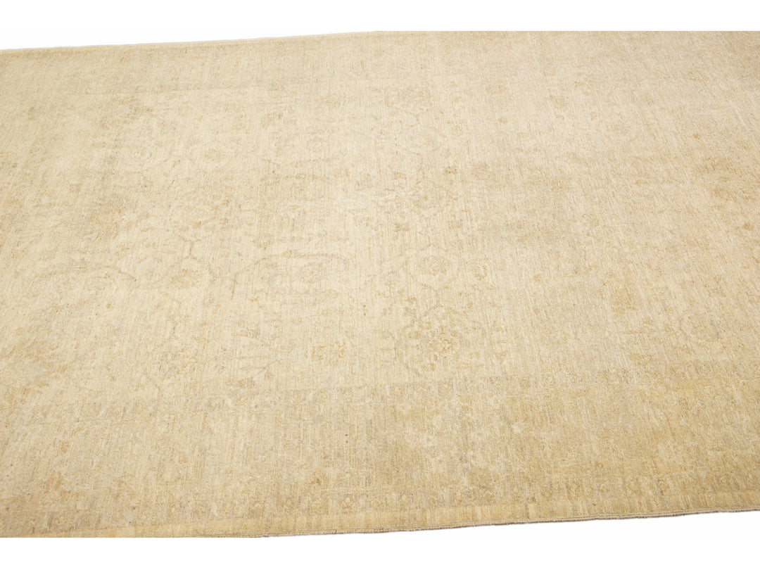 Modern Oushak Wool Rug 6 X 9