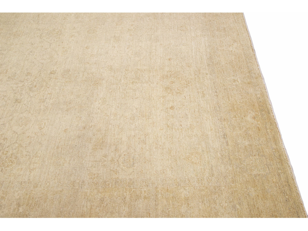 Modern Oushak Wool Rug 6 X 9