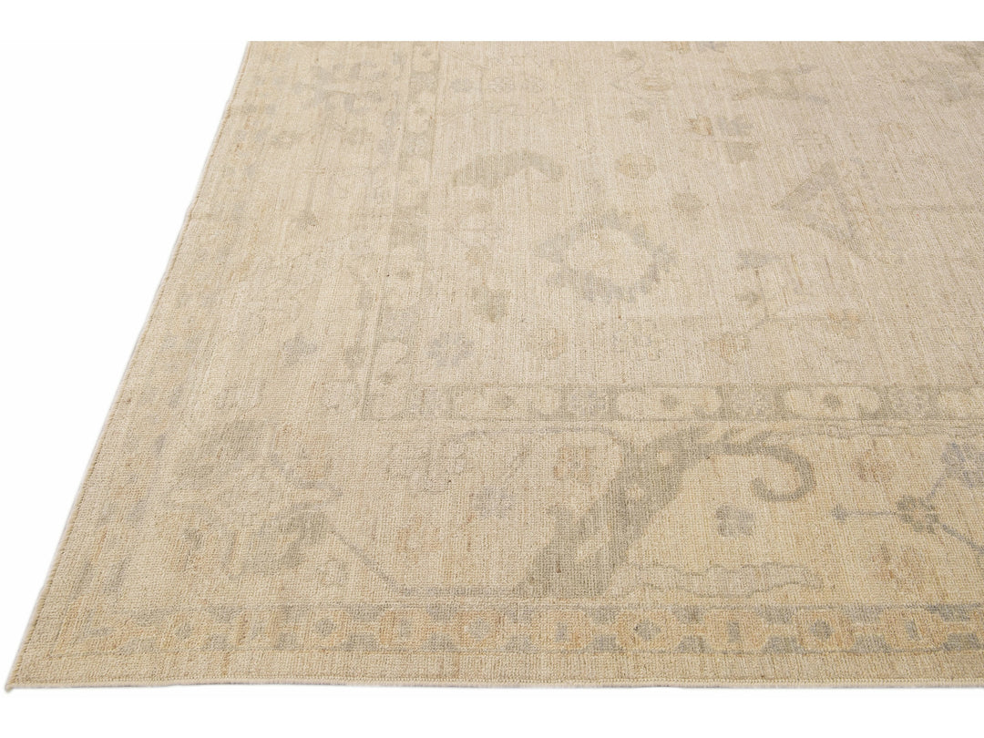 Modern Oushak Wool Rug 9 X 12