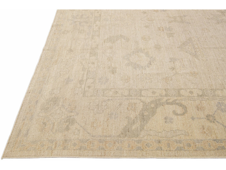 Modern Oushak Wool Rug 9 X 12