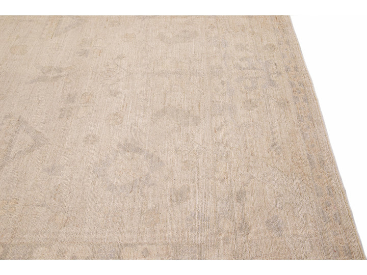 Modern Oushak Wool Rug 9 X 12