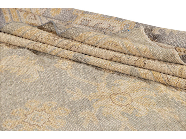 21st Century Modern Oushak-Style Oversize Wool Rug, 12' x 15'