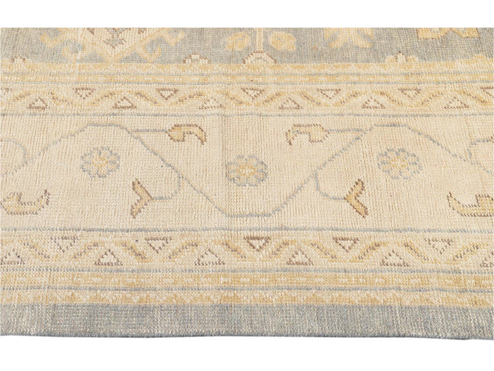 21st Century Modern Oushak-Style Oversize Wool Rug, 12' x 15'