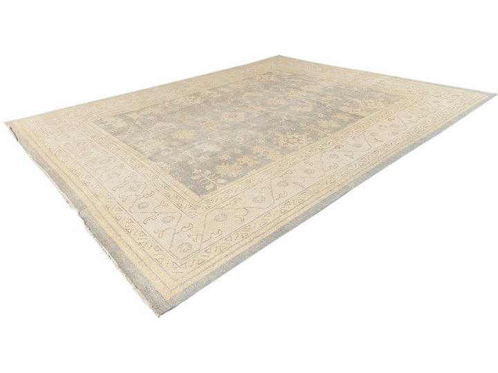 21st Century Modern Oushak-Style Oversize Wool Rug, 12' x 15'