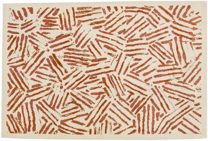 Modern Tibetan Wool Rug 6 X 9