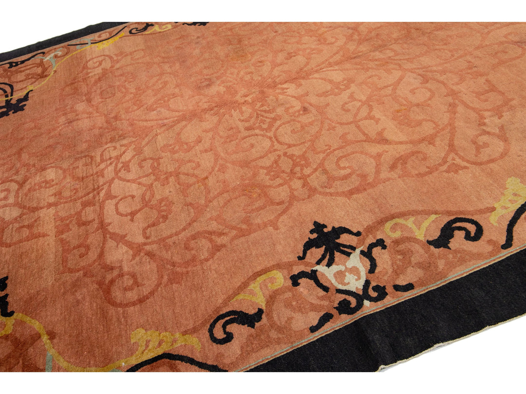 Antique Art Deco Chinese Rug 9 X 12