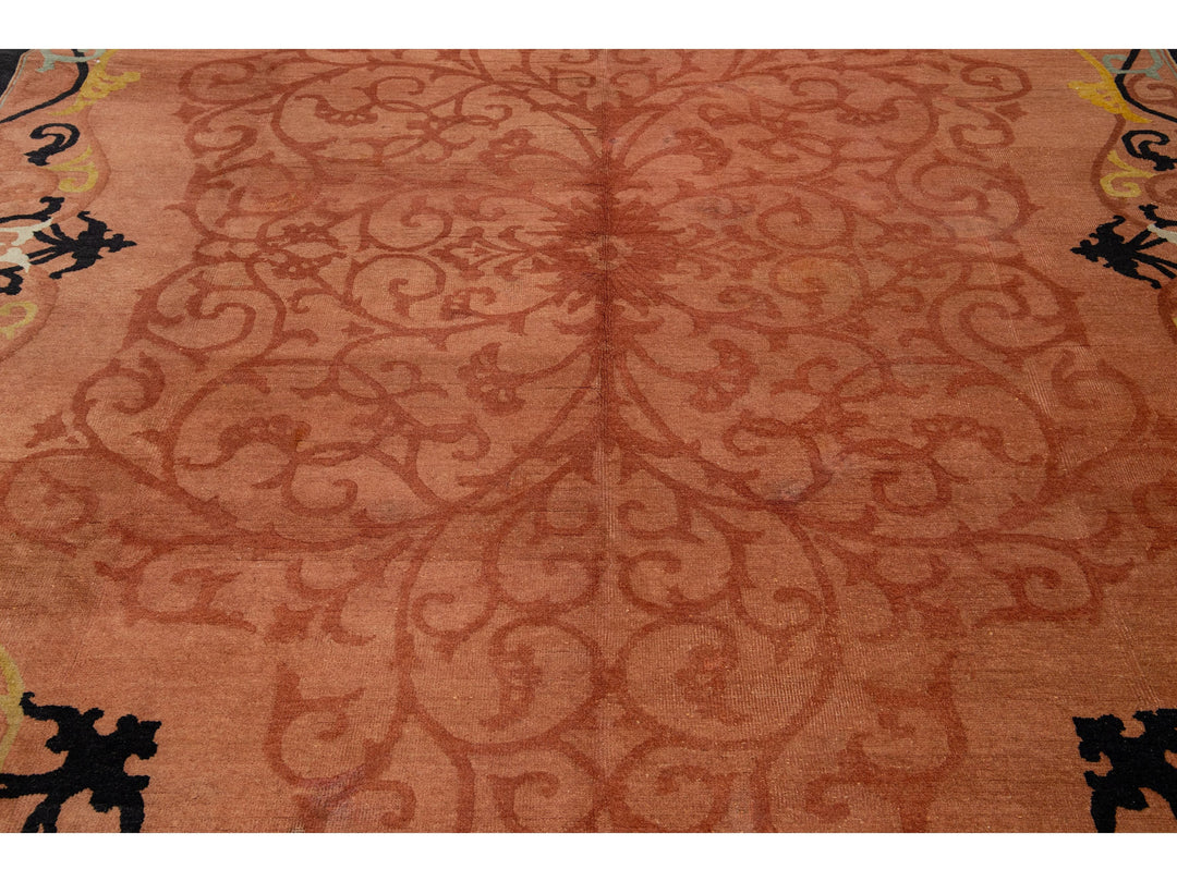 Antique Art Deco Chinese Rug 9 X 12