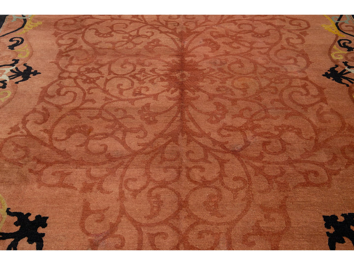 Antique Art Deco Chinese Rug 9 X 12