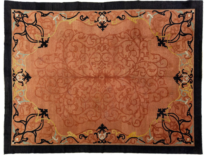 Antique Art Deco Chinese Rug 9 X 12