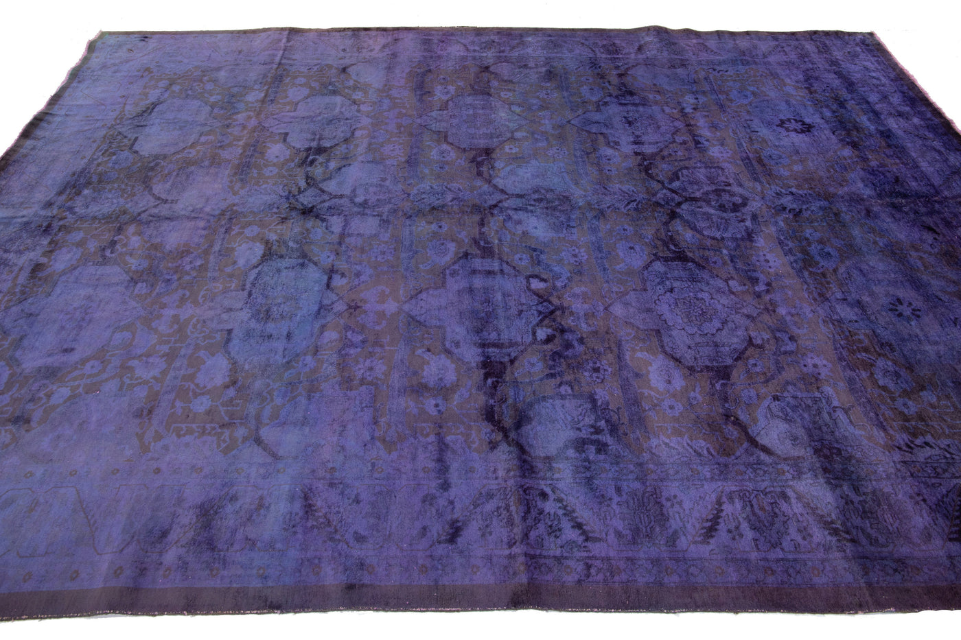 Vintage Distressed Wool Rug 8 X 14