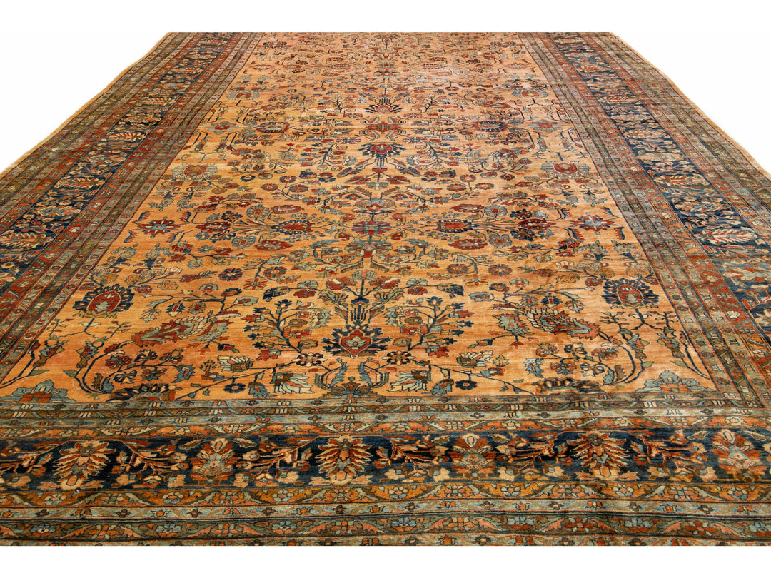 Antique Lilihan Wool Rug 13 X 21