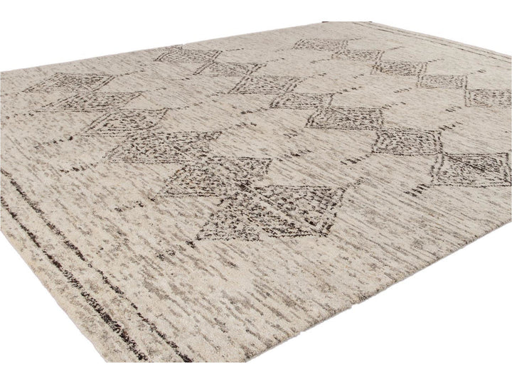 Modern Moroccan Style Wool Rug 12 X 15
