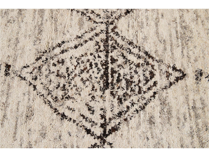Modern Moroccan Style Wool Rug 12 X 15