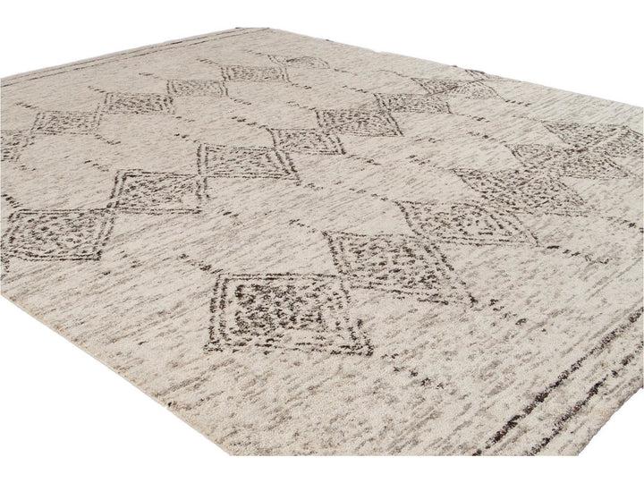 Modern Moroccan Style Wool Rug 12 X 15