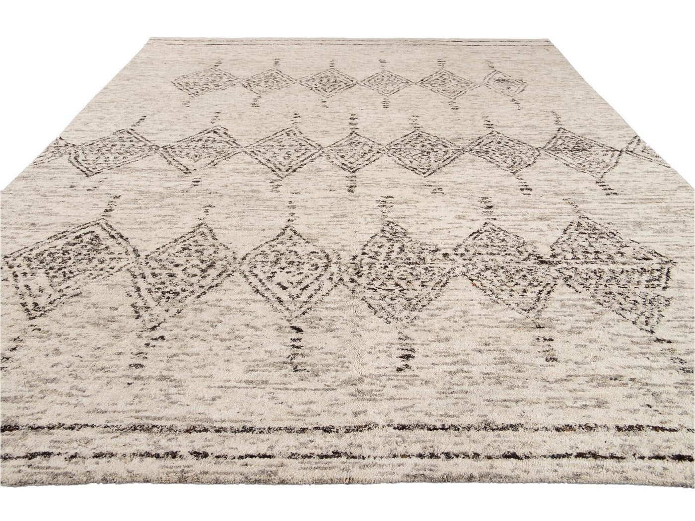 Modern Moroccan Style Wool Rug 12 X 15