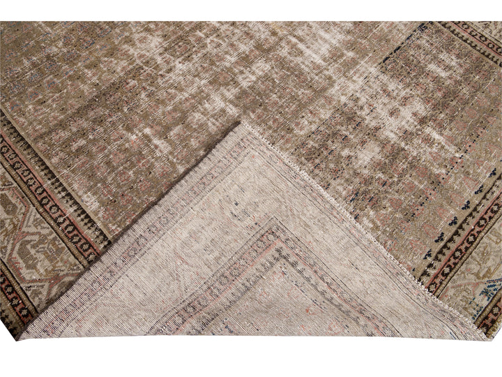 Antique Malayer Wool Runner 6 x 17
