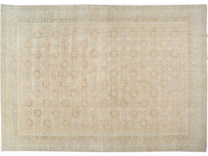 Modern Khotan Style Wool Rug 17 X 24
