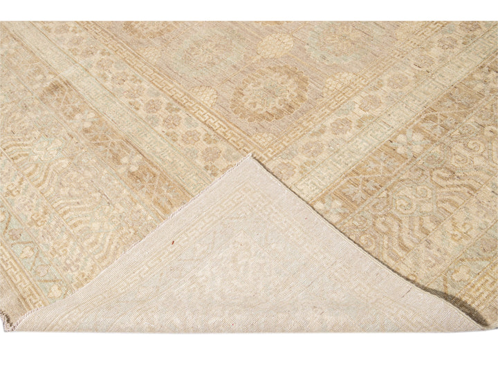 Modern Khotan Style Wool Rug 17 X 24