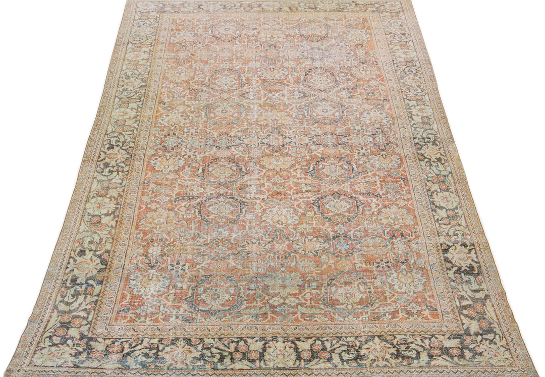 Vintage Mahal Wool Rug 10 X 17