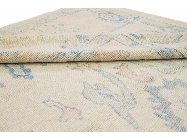 Modern Oushak Wool Rug 12 X 18