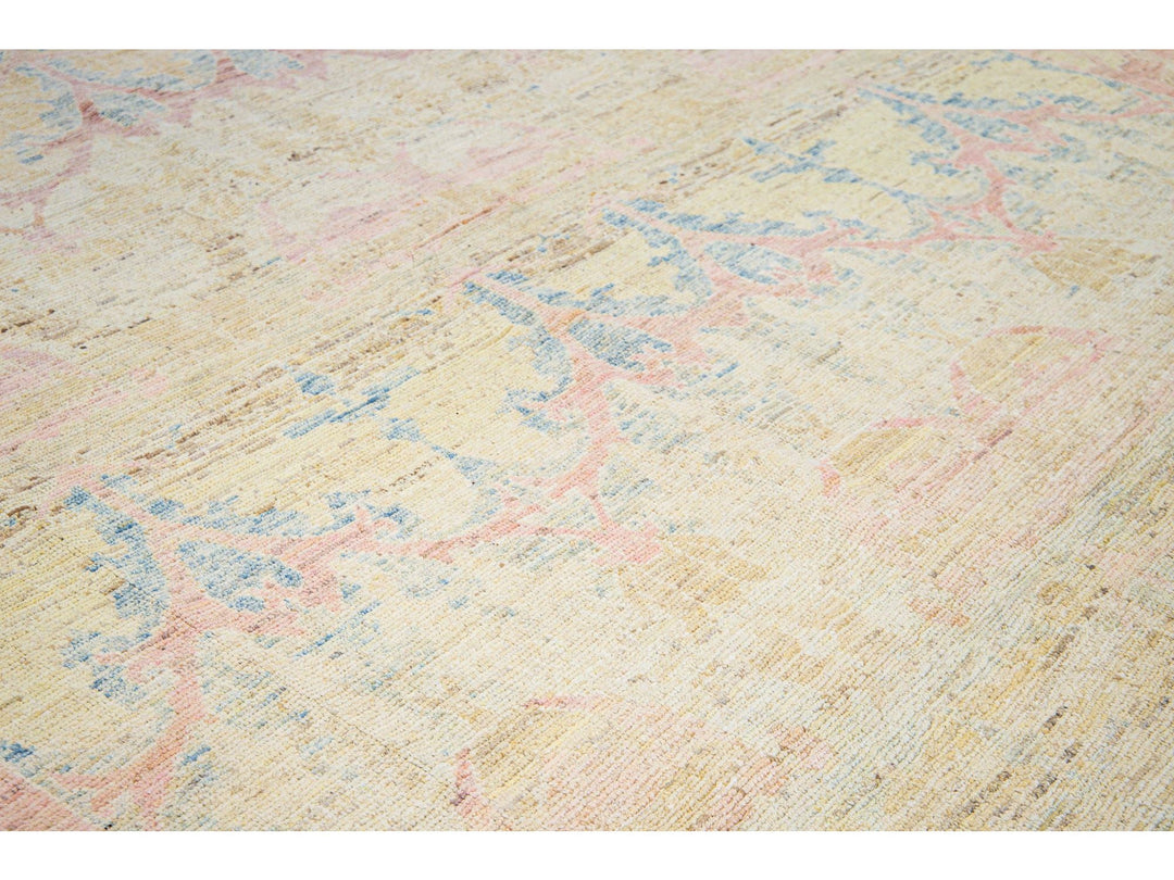 Modern Oushak Wool Rug 11 X 15