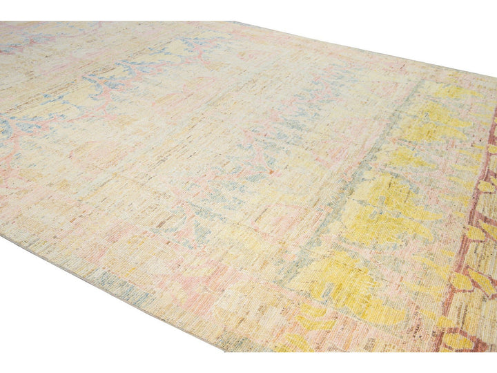 Modern Oushak Wool Rug 11 X 15