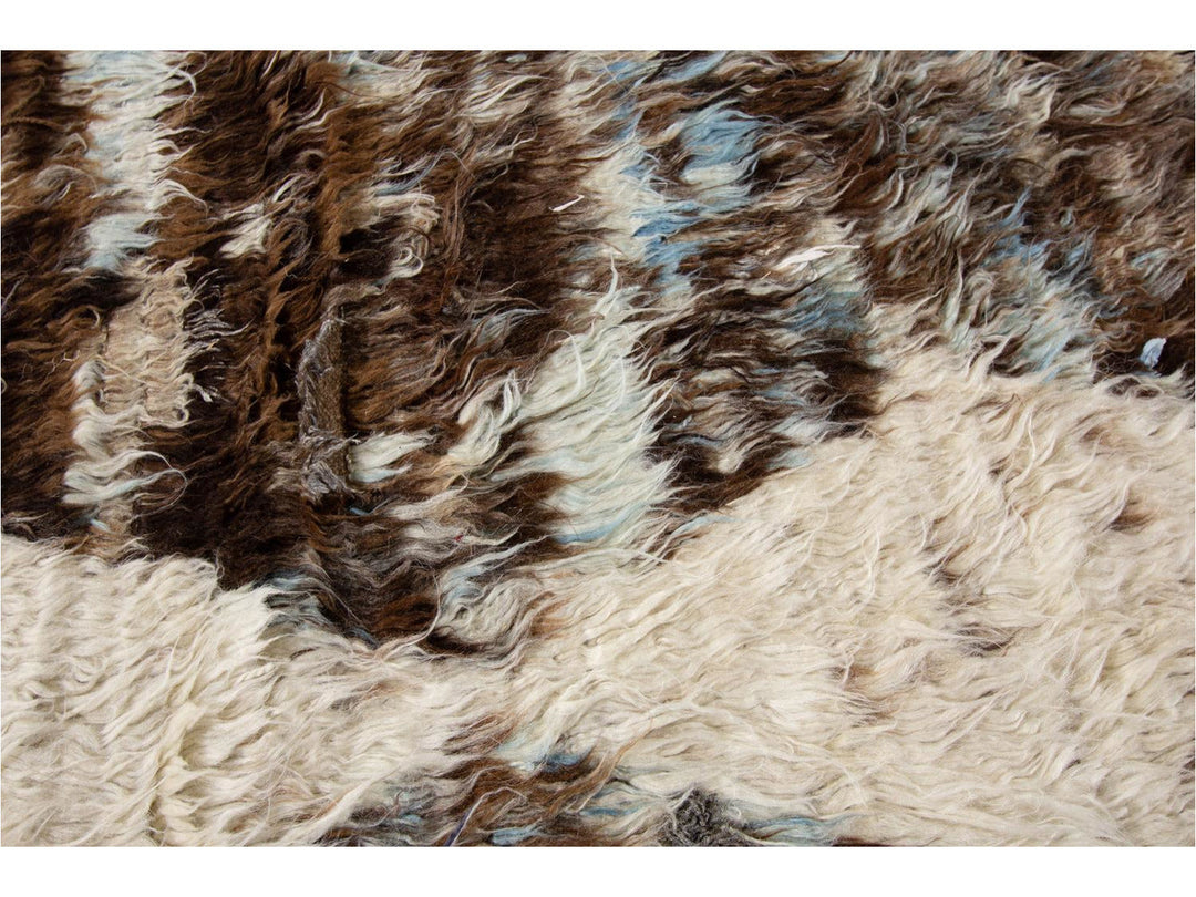 Modern Moroccan Style Oversize Wool Rug 11 X 16