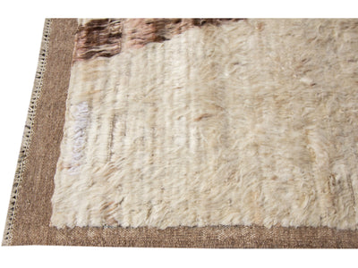 Modern Moroccan Wool Rug 9 X 13