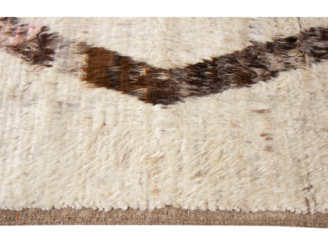 Modern Moroccan Wool Rug 9 X 13