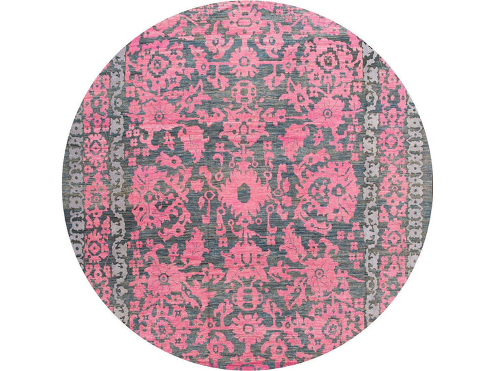 Modern Oushak Colorful Wool Rug  13 X 20