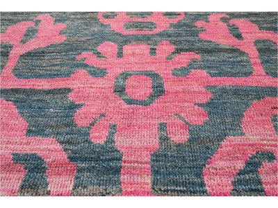 Modern Oushak Colorful Wool Rug  13 X 20