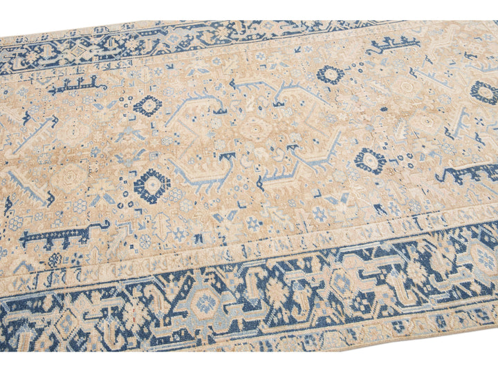 Antique Heriz Wool Rug 6 X 9