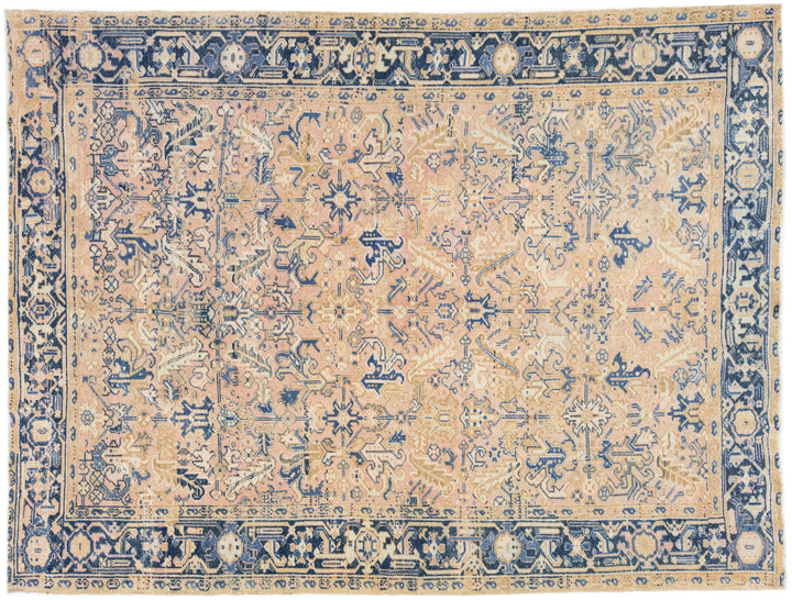 Antique Persian Heriz Wool Rug 8 X 11