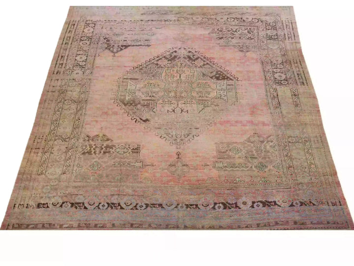 Antique Oushak Wool Rug 13 X 16