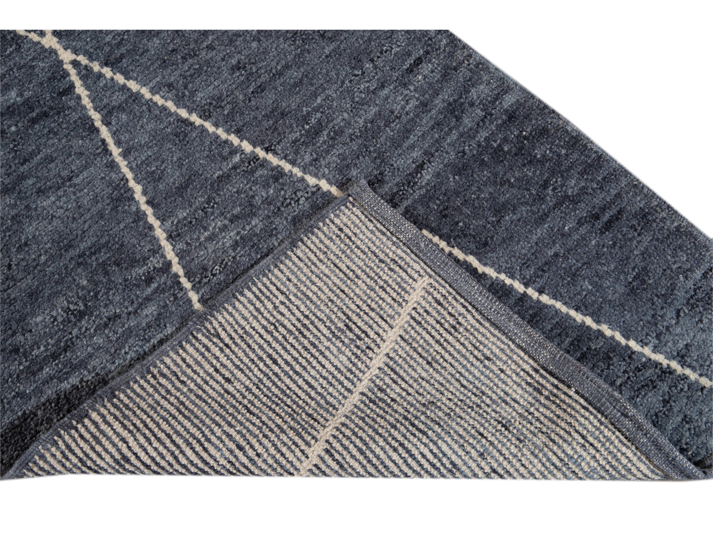 Modern Moroccan Wool Runner 3 X 13