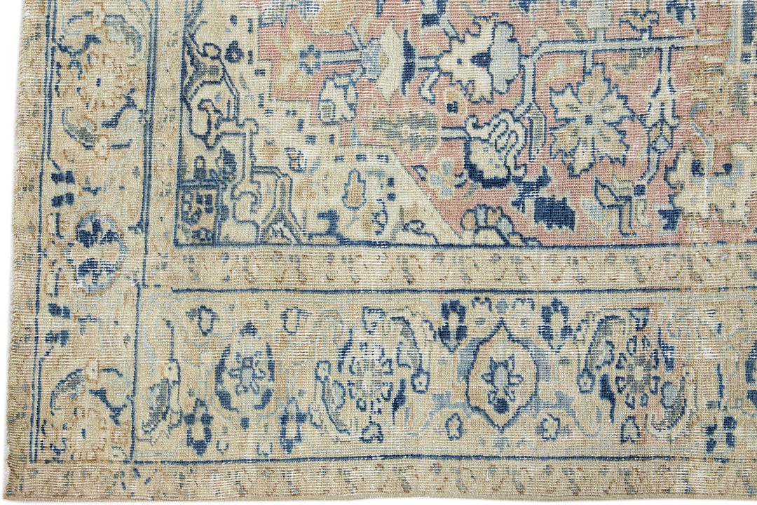 Antique Persian Heriz Wool Rug 6 X 8
