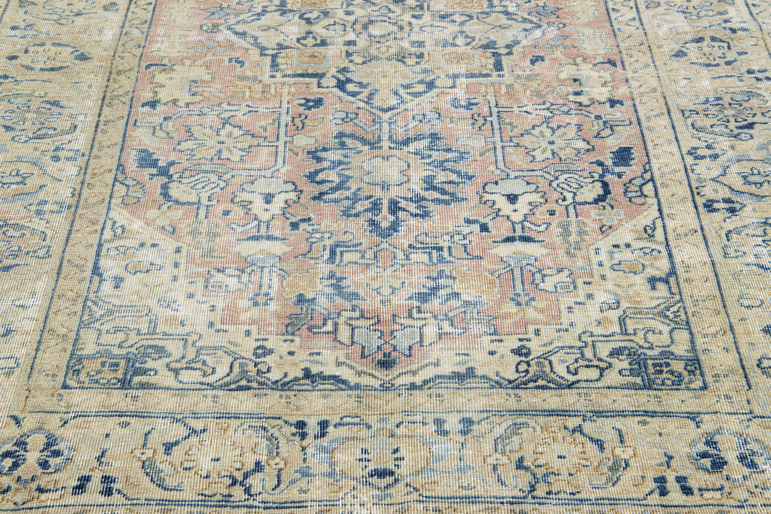 Antique Persian Heriz Wool Rug 6 X 8