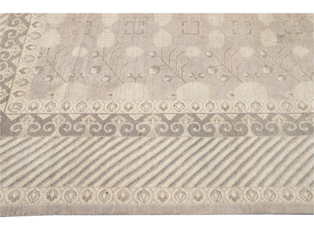 21st Century Modern Kothan-Style Oversize Wool Rug 13' x 16'