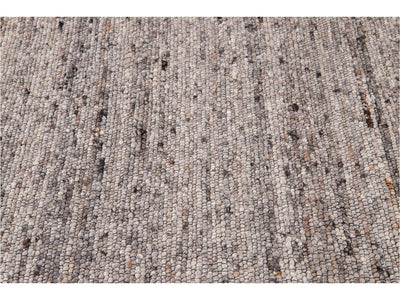 Modern Felted Texture Wool Rug 9 x 12