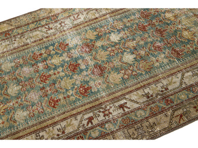 Antique Malayer Wool Runner 3 X 16