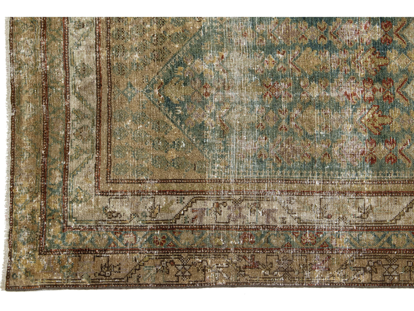 Antique Malayer Wool Runner 3 X 16