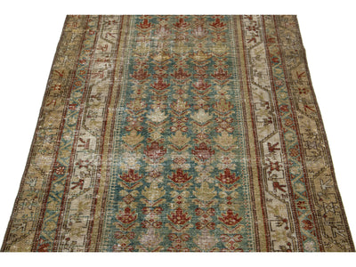 Antique Malayer Wool Runner 3 X 16