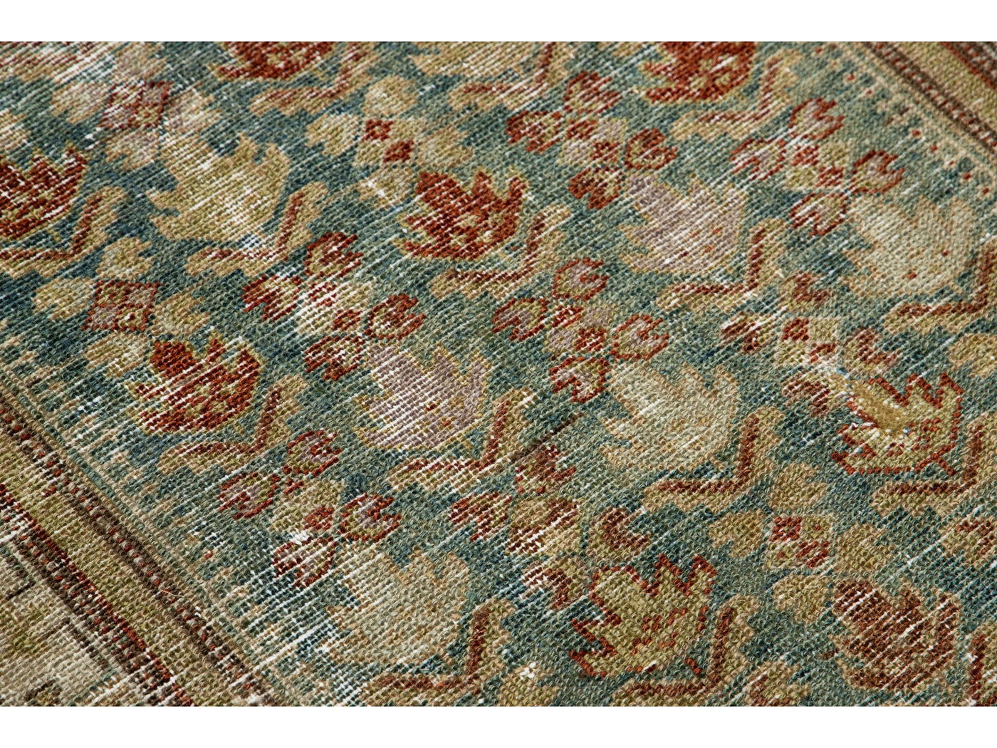 Antique Malayer Wool Runner 3 X 16